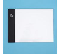 OEBUAFI Tablero LED de Dibujo a Mano de 9 Pulgadas, Caja de Luz Portátil Ultrafina con Protección Ocular Ajustable, Luces LED para Animación de Dibujo de Caligrafía (USB)