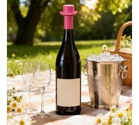 OEBUAFI Tapón de Vino de Silicona con Sello de Rosca, Pequeños Cierres de | Silicona de Grado Alimentario, Tapa Reutilizable para Botella de Cerveza Vino Vinagre, Se Adapta a Botella de Boca Redonda