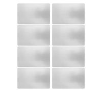 OEBUAFI Tarjeta de Presentación de Metal, Ligera y Resistente Al óxido para Primeras Impresiones, Ideal para Eventos de Networking, 50 Unidades (SILVER)