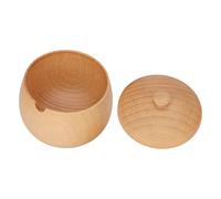 OEBUAFI Tarro de Condimento Clásico con Tapa Abatible para Cocina, Tarro de Madera Japonés para el Hogar, Hermoso y Práctico, Diámetro del Vientre de 7,5 Cm/3,0 Pulgadas, Ideal para Chefs Caseros