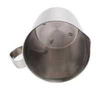 OEBUAFI Taza Medidora con Marcas Claras Duradera para Profesionales del café Acero Inoxidable de Primera Calidad de 500 Ml (500ML)