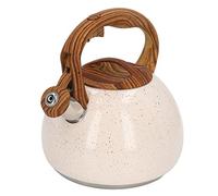 OEBUAFI Tetera de té de Granja, Tetera con Silbato de Acero Inoxidable de 3L, Ergonómico, Distribución de Calor, Recordatorio de Ebullición, Adecuada para Acampar en Casa