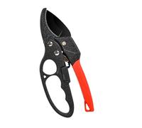 OEBUAFI Tijeras de Podar de Ramas, Cortador Ergonómico de Recto para Podar árboles Frutales que Ahorran Mano de Obra (rojo negro)