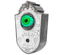 OEBUAFI Timbre Tuerto de Halloween con Sonido Aterrador para Diversión de Halloween: Timbre Decorativo en Negro, 7,1 X 4,3 Pulgadas, Ideal para Burlarse de los Vecinos (plastico 2)