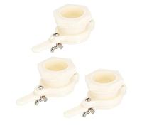 OEBUAFI Válvula de Compuerta para Miel Válvula de Compuerta para Grifo de Miel de Control de Flujo de 3 Juegos de Equipos de Apicultura Fáciles de Instalar para Extractor de