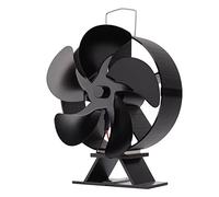OEBUAFI Ventilador de Estufa Accionado por Calor, 5 Aspas, Ultra Silencioso, Ecológico, No Eléctrico, Ventilador para Chimenea con Módulo Termoeléctrico, de Flujo de Aire para