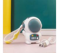OEBUAFI Ventilador de Llavero, Spaceman Recargable por USB sin Aspas de 2 Velocidades (astronauta gris)