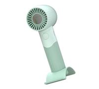 OEBUAFI Ventilador de Mano con Soporte para Teléfono, Ventilador de | Batería de Litio con Carga USB, Diseño Compacto para Viaje y Oficina, Turbina de Concentración de Viento para Enfriamiento