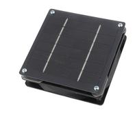 OEBUAFI Ventilador de Panel Solar Monocristalino 2 en 1, Silencioso, Extractor Solar Integrado para Casa de Mascotas, 12 X 12 Cm