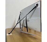 OeckuXIY Correas de seguridad ajustables para TV, anclajes de muebles sin taladro, antivuelco para proteger a los bebés, pantallas planas que se fijan a la pared, gabinete, soporte o escritorio