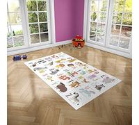 Oedim Alfombra Infantil Abecedario Animales para Habitaciones PVC | 95 x 120 cm |Moqueta PVC | Suelo vinílico | Decoración del Hogar | Suelo Sintasol | Suelo de Protección Infantil |