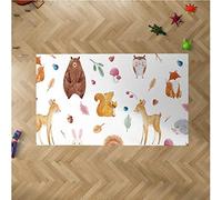 Oedim Alfombra Infantil Animales para Habitaciones PVC | 95 x 95 cm | Moqueta PVC | Suelo vinílico | Decoración del Hogar | Suelo Sintasol | Suelo de Protección Infantil |