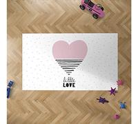 Oedim - Alfombra Infantil Corazón para Habitaciones PVC | 95 x 133 cm | Moqueta PVC | Suelo vinílico | Decoración del Hogar | Suelo Sintasol | Suelo de Protección Infantil |