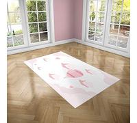 Oedim Alfombra Infantil Globos Fondo Rosa para Habitaciones PVC | 95 x 165 cm | Moqueta PVC | Suelo vinílico | Decoración del Hogar | Suelo Sintasol | Suelo de Protección Infantil |
