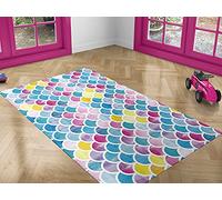 Oedim Alfombra Infantil Piel Sirena Colores para Habitaciones PVC | 95 x 200 cm | Moqueta PVC | Suelo vinílico | Decoración del Hogar | Suelo Sintasol | Suelo de Protección |