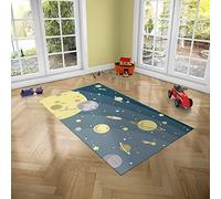 Oedim Alfombra Infantil Planetas en la Galaxia para Habitaciones PVC | 95 x 120 cm |Moqueta PVC | Suelo vinílico | Decoración del Hogar | Suelo Sintasol | Suelo de Protección Infantil |