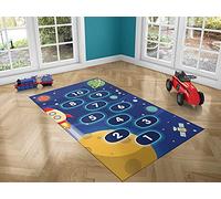 Oedim Alfombra Infantil Rayuela Espacio para Habitaciones PVC | 95 x 200 cm | Moqueta PVC | Suelo vinílico | Decoración del Hogar | Suelo Sintasol | Suelo de Protección |