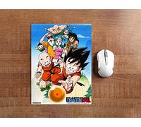Oedim Alfombrilla de Ratón Ordenador Dragon Ball Classic Conjunto de Personajes Producto Oficial PVC | 18x25cm | Productos Originales | Moqueta PVC | Suelo vinilico | Decoración | Dragon Ball Classic