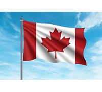 OEDIM Bandera de Canadá | 150x85cm | Reforzada y con Pespuntes | Bandera con 2 Ojales Metálicos y Resistente al Agua