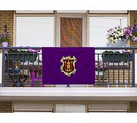 Oedim Bandera de Cazorla Sin Palo | 150x85cm | Reforzada y con Pespuntes | Bandera con 4 Lazos y Resistente al Agua