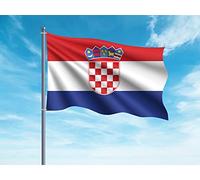 OEDIM Bandera de Croacia | 150x85cm | Reforzada y con Pespuntes | Bandera con 2 Ojales Metálicos y Resistente al Agua