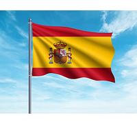 Oedim Bandera de España 85x150cm | Reforzada y con Pespuntes | Bandera con 2 Ojales Metálicos y Resistente al Agua