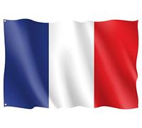 OEDIM Bandera de Francia | 150x85cm | Reforzada y con Pespuntes | Bandera con 2 Ojales Metálicos y Resistente al Agua
