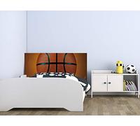 Oedim Cabecero Cama Deportivo PVC Pelota de Baloncesto 115x60cm | Disponible en Varias Medidas | Cabecero Ligero, Elegante, Resistente y Económico