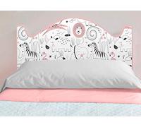 Oedim Cabecero Cama Infantil PVC Impresión Digital Animales Selva | 100 x 60 cm | Disponible en Varias Medidas | Cabecero Ligero, Elegante, Resistente y Económico