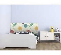 Oedim Cabecero Cama Infantil PVC Impresión Digital Planetas Universo Multicolor 100 x 60 cm | Disponible en Varias Medidas | Cabecero Ligero, Elegante, Resistente y Económico