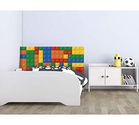 Oedim Cabecero Cama Pegasus Infantil Brick de construcción 115x60cm | Disponible en Varias Medidas | Cabecero Ligero, Elegante, Resistente y Económico