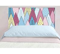 Oedim Cabecero Cama Pegasus Pinos de Colores, 150x60cm, Disponible en Varias Medidas, Cabecero Ligero, Elegante, Resistente y Económico