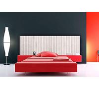 Oedim Cabecero Cama PVC Imitación Madera Blanca | 200x60cm | Diponible en Varias Medidas | Cabecero Ligero, Elegante, Resistente y Económico