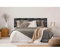 Oedim Cabecero Cama PVC Impresión Digital sin Relieve Cuadrados Negros 100 x 60 cm | Disponible en Varias Medidas | Cabecero Ligero, Elegante, Resistente y Económico