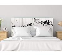 Oedim Cabecero Cama PVC Pájaros en Rama 135x60cm | Disponible en Varias Medidas | Cabecero Ligero, Elegante, Resistente y Económico
