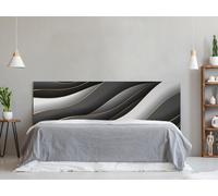 Oedim Cabecero Cama PVC Patrón Dorado y Negro 150x60cm | Disponible en Varias Medidas | Cabecero Ligero, Elegante, Resistente y Económico