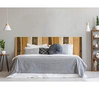 Oedim Cabecero Cama PVC Textura Antiguo Recto Vertical Madera Multicolor 150x60cm | Disponible en Varias Medidas | Cabecero Ligero, Elegante, Resistente y Económico