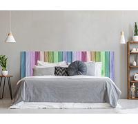 Oedim Cabecero Cama PVC Textura Madera Arcoiris 150x60cm | Disponible en Varias Medidas | Cabecero Ligero, Elegante, Resistente y Económico