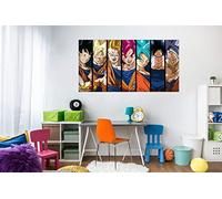 Oedim Cuadros PVC Dragon Ball Super Fases de Goku | 200x60cm | Producto Oficial y Original | Cuadros Ligero, Elegante, Resistente y Económico | DBS