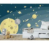 Oedim Fotomural Infantil Vinilo para Pared Planetas | Mural | Fotomural Vinilo Decorativo | 200 x 150 cm | Decoración comedores, Salones, Habitaciones