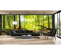 Oedim Fotomural Vinilo Adhesivo Bosque Primavera, Vinilo Adhesivo Decorativo para Habitaciones, decoración para Paredes.