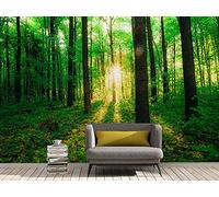 Oedim Fotomural Vinilo Adhesivo Bosque Verde, 150x100cm, Vinilo Adhesivo Decorativo para Habitaciones, decoración para Paredes.