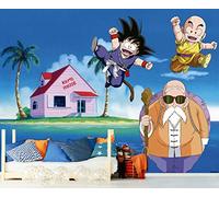 Oedim Fotomural Vinilo Adhesivo Dragon Ball Classic Conjunto de Personajes, Producto Oficial, Vinilo Adhesivo Decorativo para Habitaciones, decoración para Paredes, DBC