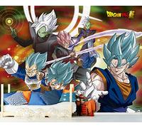 Oedim Fotomural Vinilo Adhesivo Dragon Ball Super Conjunto de Personajes, Producto Oficial, Vinilo Adhesivo Decorativo para Habitaciones, decoración para Paredes, DBS