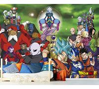 Oedim Fotomural Vinilo Adhesivo Dragon Ball Super Conjunto de Personajes, Producto Oficial, Vinilo Adhesivo Decorativo para Habitaciones, decoración para Paredes, DBS