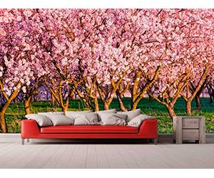 Oedim Fotomural Vinilo para Pared Almendros en Flor | Fotomural para Paredes | Mural | Vinilo Decorativo | Varias Medidas 400 x 300 cm | Decoración comedores, Salones, Habitaciones...