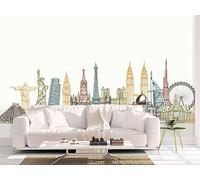 Oedim Fotomural Vinilo para Pared Monumentos del Mundo | Mural | Fotomural Vinilo Decorativo |150 x 100 cm | Decoración comedores, Salones, Habitaciones