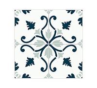 OEDIM Pack 10 Vinilos Adhesivos para Suelo Positano Beige y Azul, 40x40cm