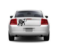 Oedim Pack 2 Pegatinas Coche León 30x30cm | Adhesivo de Facil Colocación | Pegatina para Coche Económica y Resistente