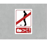 Oedim Pack 2 Señales Prohibido Orinar, 28x40cm, Señaletica en Material PVC de 3mm, Duradera y Económica